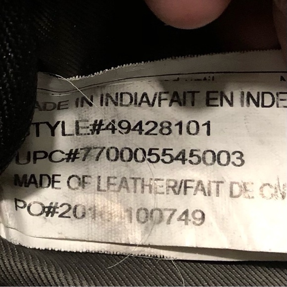 Bugatti Grinta Brief Bag Medium Black Distressed Leather or Laptop Bag - Picture 6 of 12